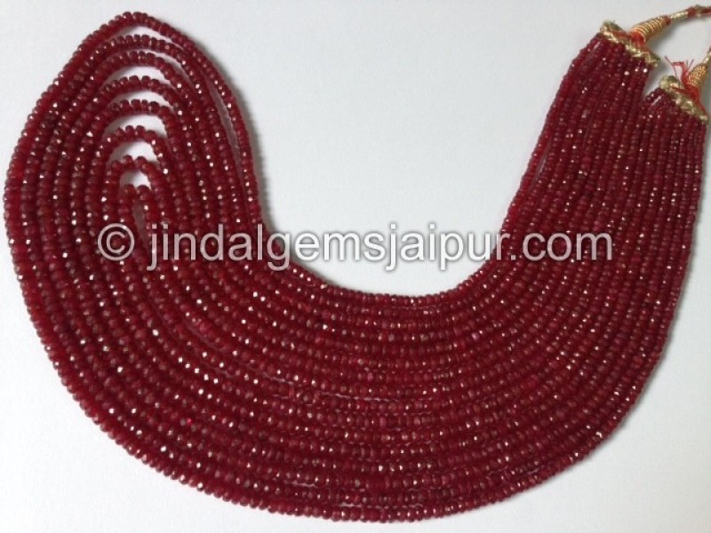 Longido Ruby Faceted Roundelle